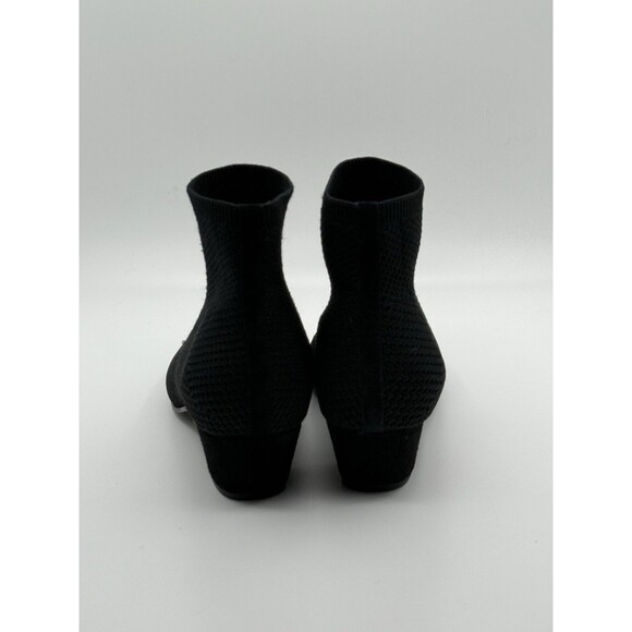 Eileen Fisher Women's Purl Stretch Knit Booties Boot Ankle Black 10 Excellent - Picture 4 of 6
